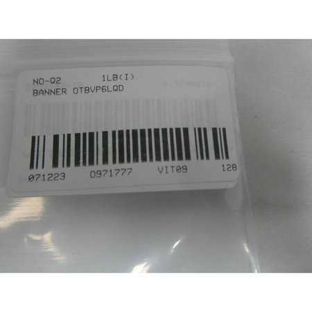 Banner OPTICAL TOUCH BUTTON OTHER SENSOR OTBVP6LQD